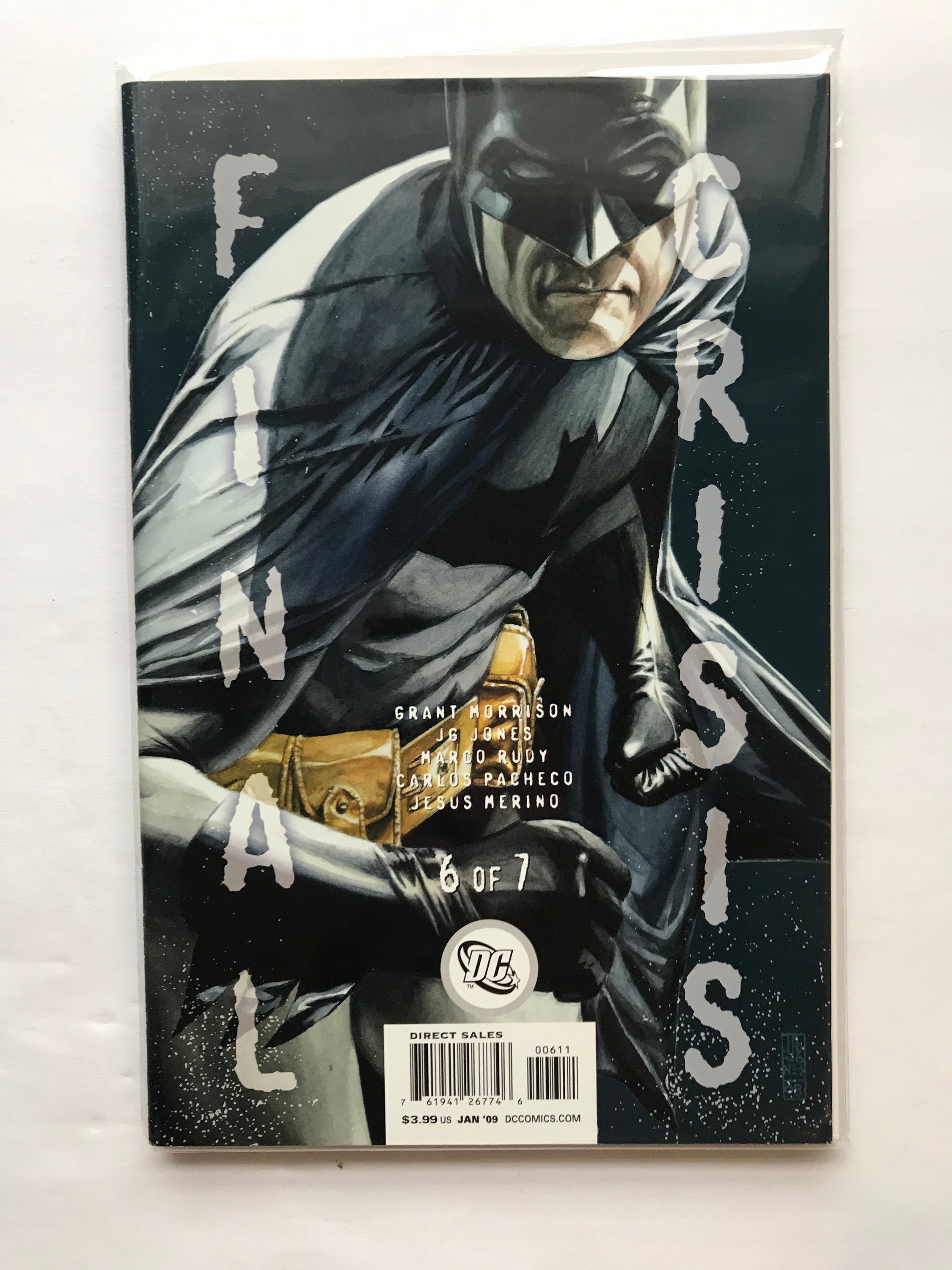 Final Crisis 6 Batman Cover Death of Batmam justice - Etsy