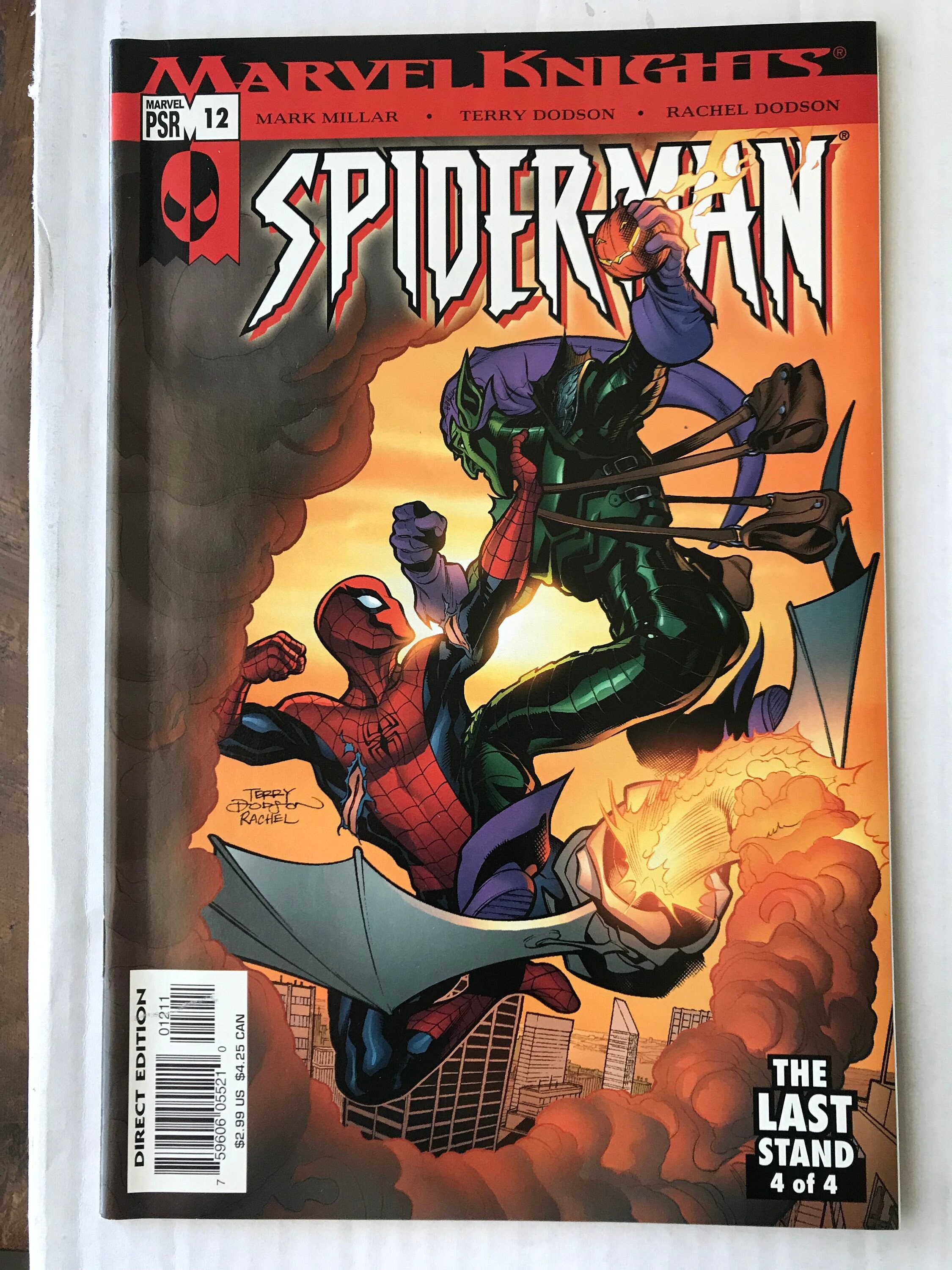Marvel Knights Spider-Man 12 - Last Stand Part 4 of 4  (Mark Millar, VF Condition, Marvel Comic, Green Goblin, Black Cat)
