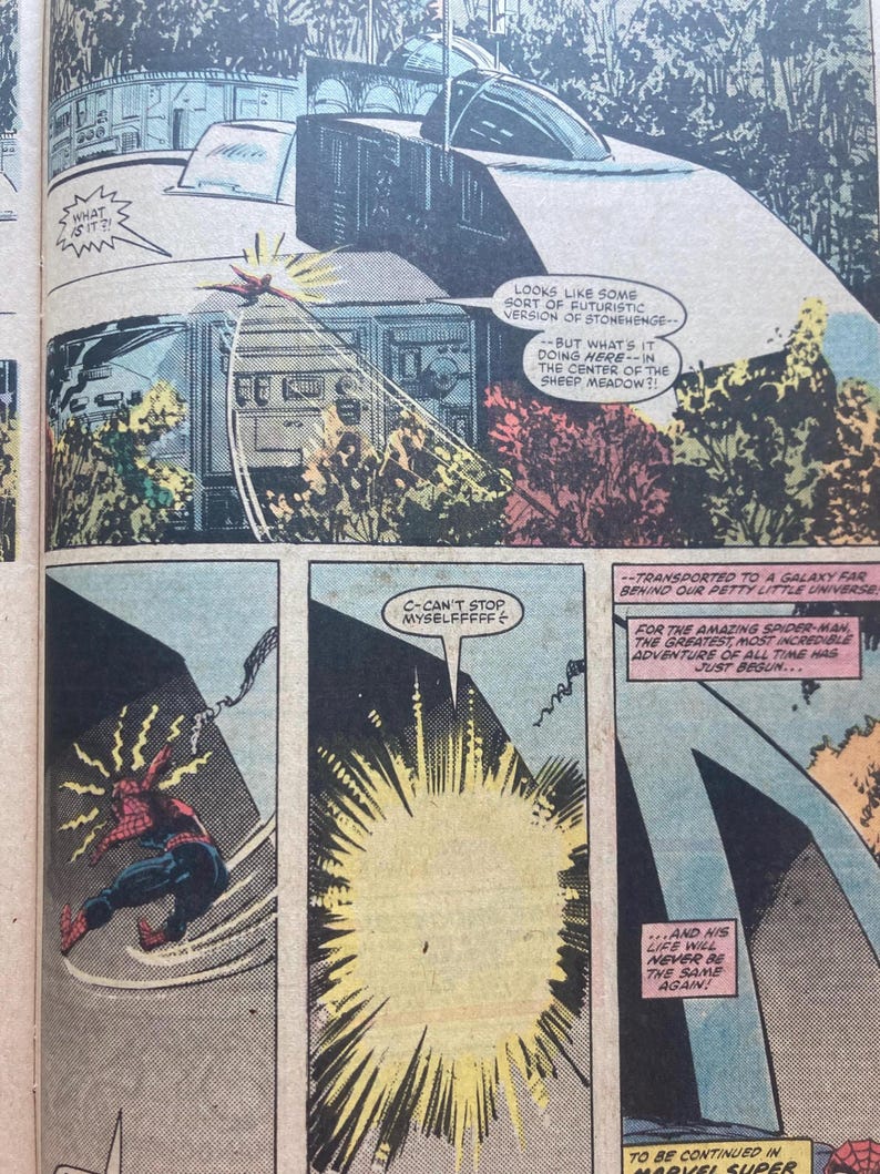 Rare Amazing Spider-Man 251 - Newsstand Edition - Final Issue Before Black Costume - Secret Wars (Marvel Comics Near Mint, Hobgoblin, Venom) image 3