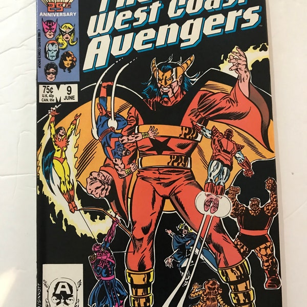 West Coast Avengers 9  (1985, Very Fine/NM, Marvel Comic Books, Avengers, Hawkeye, Iron Man)