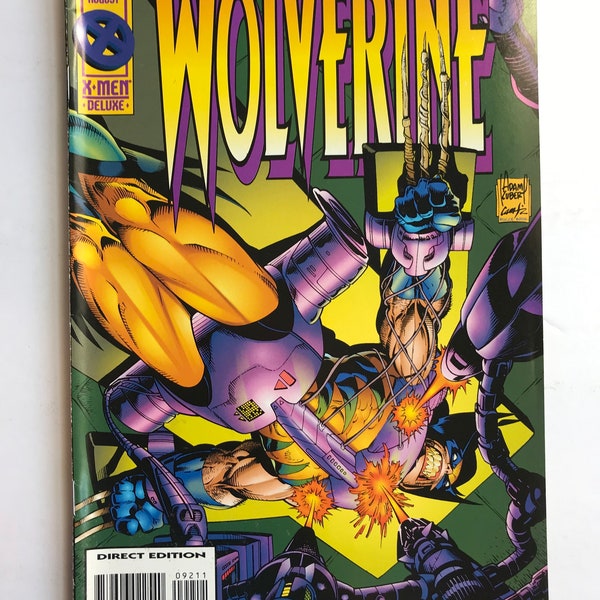 Wolverine Comic 92 (Marvel Comics, 1995, condizioni VF/NM, prima serie, Adam Kubert, prima serie mensile)