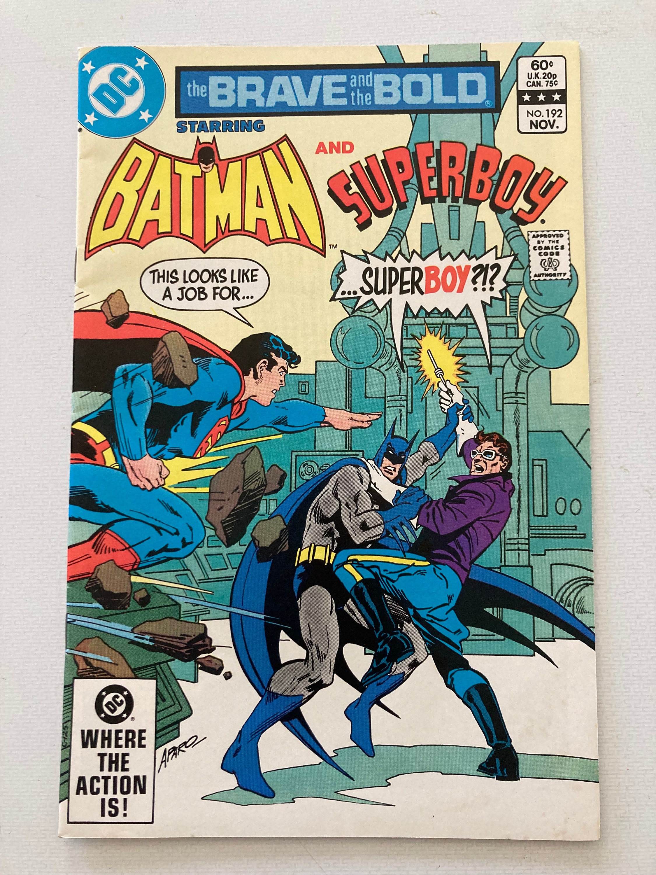 DC Brave and Bold - 192 - Batman and Superboy - First Atari 2600 Insert! (VF Condition, DC Comics, Superman, Justice League)