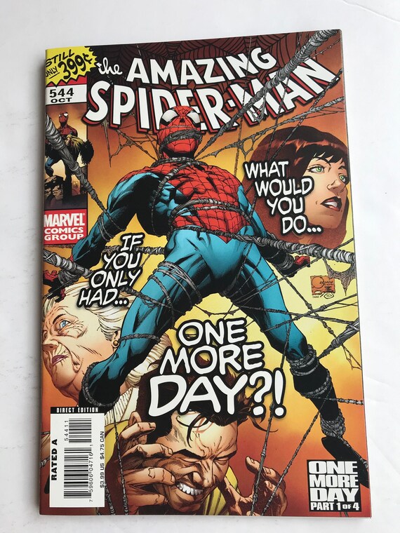 Amazing Spiderman 544 One More Day Part 1 Vf Near Mint Etsy