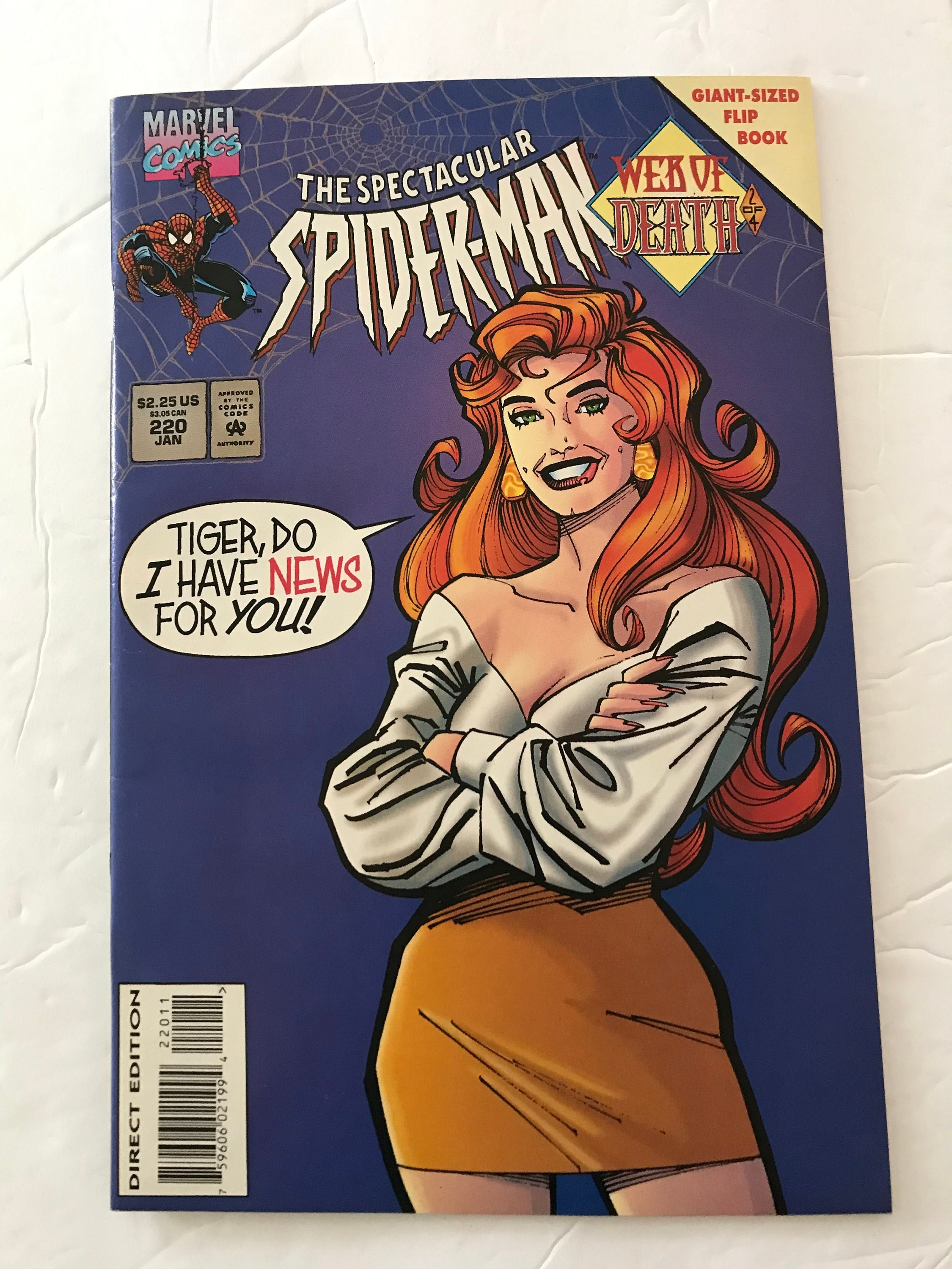 Spectacular Spider-man 220 Mary Jane is Pregnant Key Issue - Etsy Norway