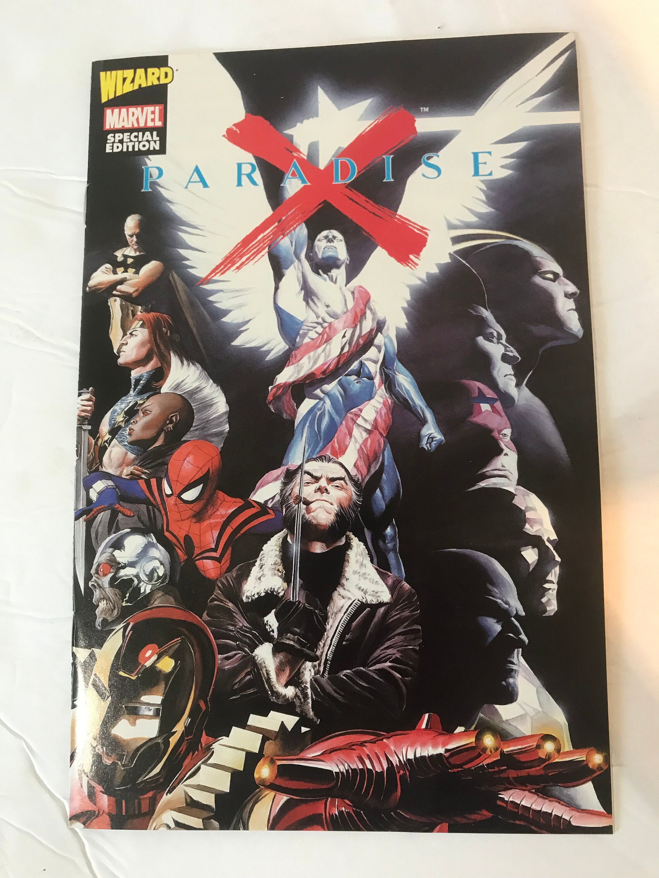 Paradise X - Wizard Special Sketch Book - Wolverine, Spider-Girl, Iron Man 2020  (First Issue, First Printings, Uncanny X-men, VF/NM, 1995)