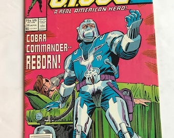 Rare GI Joe 58  -  Newsstand Edition - Cobra Commander Reborn (First Prints, VF- Marvel Comics, Hasbro Action Figures, Transformers, 1980s)