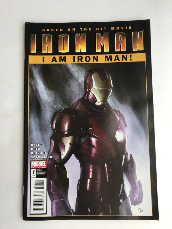 Iron Man 1 I Am Iron Man Rare Movie Adaptation Vf Etsy