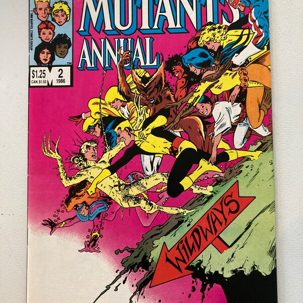 New Mutants Annual 2 - First U.S. appearances of Psylocke  (VF/NM Condition, 1986, Marvel Comic Books, Fantastic Four, Alan Davis Marvel)