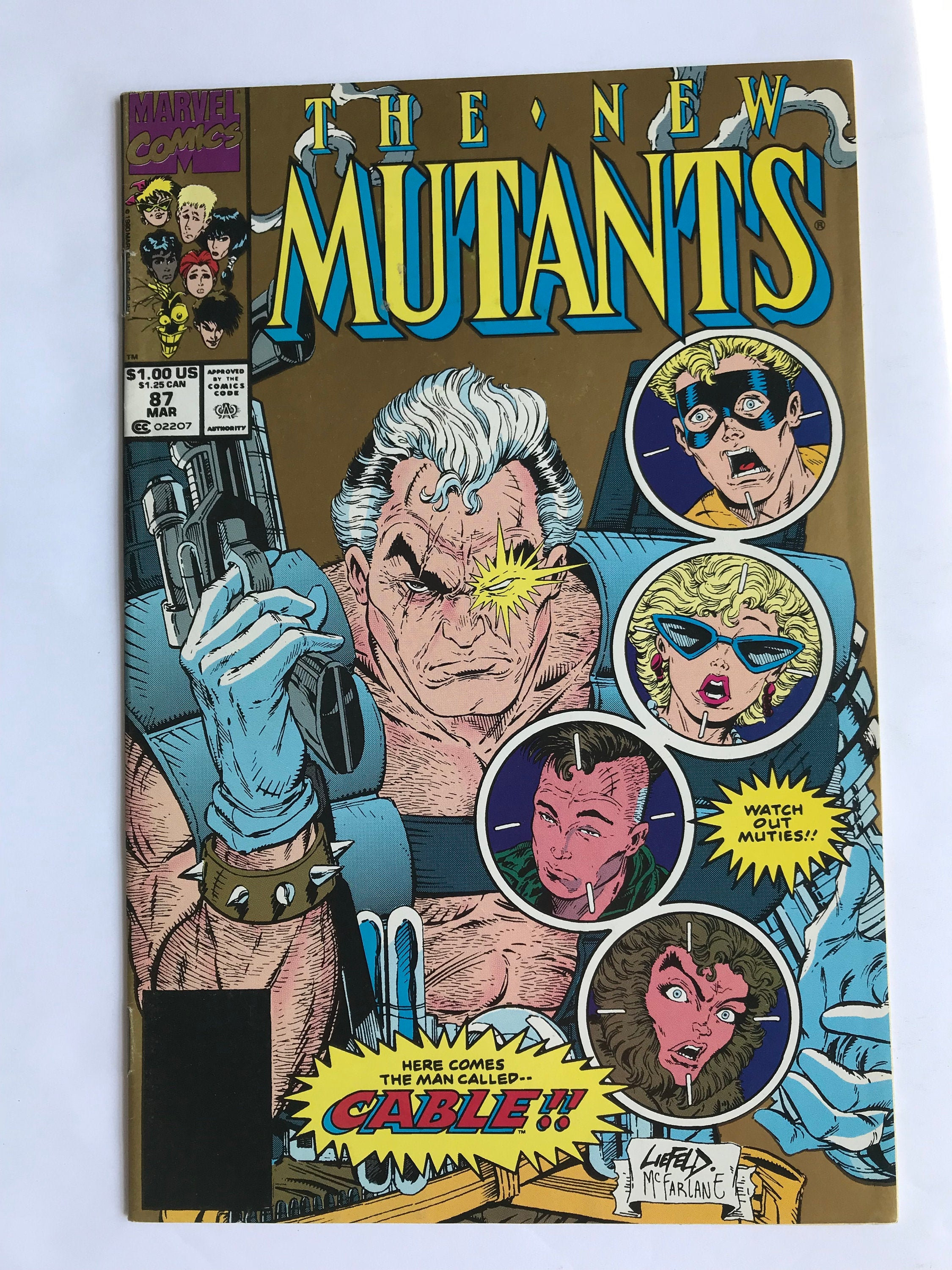 Rare New Mutants 87 - Second Printing - Highly Sought Gold Ink