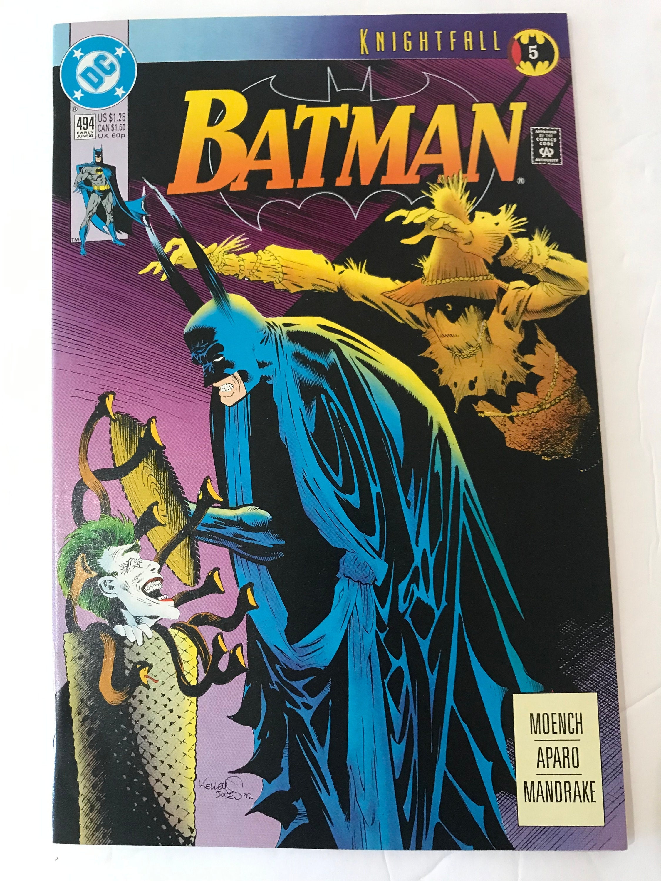 Batman 494 Knightfall Part 5 1992 First Print Very - Etsy España
