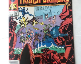 Rare GI Joe and the Transformers 2 - Newsstand Edition (1987, First Prints, VF/NM Condition, Marvel Comics, Optimus Prime, Cobra Commander)