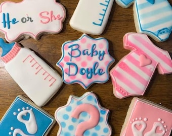 Gender Reveal Cookies