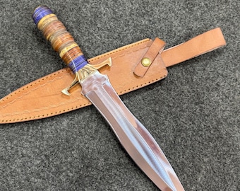 Custom handmade j2 steel dagger knife fix blade
