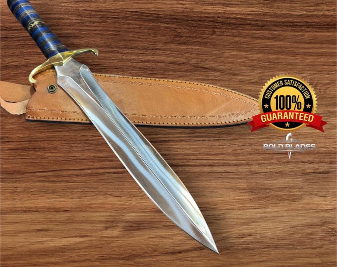 Custom handmade j2 steel dagger knife fix blade