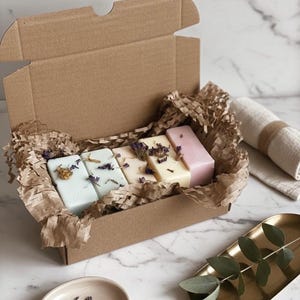 Luxury pastel colour Handmade Soap Gift Set – 5 Piece Natural  Soap Box for Her, Spa Gift, Birthday or Christmas Present