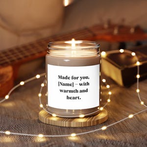 Personalized scented candle, home fragrance, individual candle, cozy decor, relaxation gift, unique gift idea, handmade