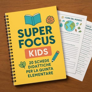 49 Schede per la Quinta Elementare PDF – Italiano, Matematica, Scienze, Storia, Geografia + Esercizi ADHD