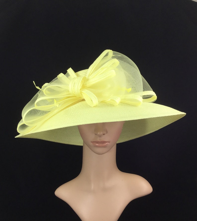 wedding hats yellow