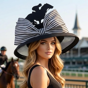Black Straw Wide-Brim Hat with White Feather Accent Feather Hat Accent - Chiseler – Willow Lane Hat Co main image 2