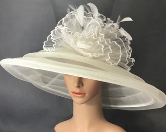 NWT Deborah Fashions Ivory/cream wool hat special event church/Kentucky derby deborah fashions Hats for Women on Sale up to 90% Off: Poshmark main image 3