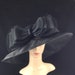Black Funeral Hat Black Kentucky Derby Hat Dress Hat