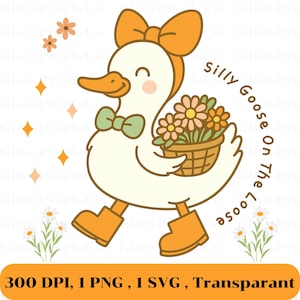 Silly Goose On The Loose PNG Svg – Funny Goose Meme Shirt Design, Goose SVG for Cricut, Silly Goose Digital Download, Funny Shirt SVG