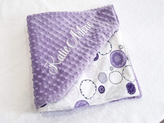 purple baby blanket