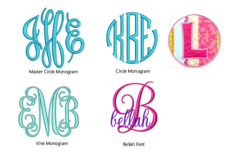 girl monogram book bags