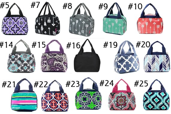 monogram lunch bags