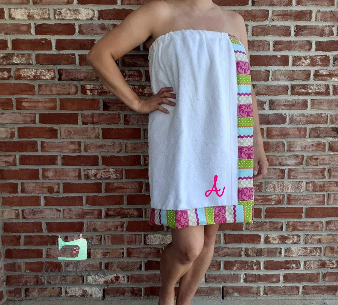 Personalized Spa Wrap With Strapswomen's Spa Etsy