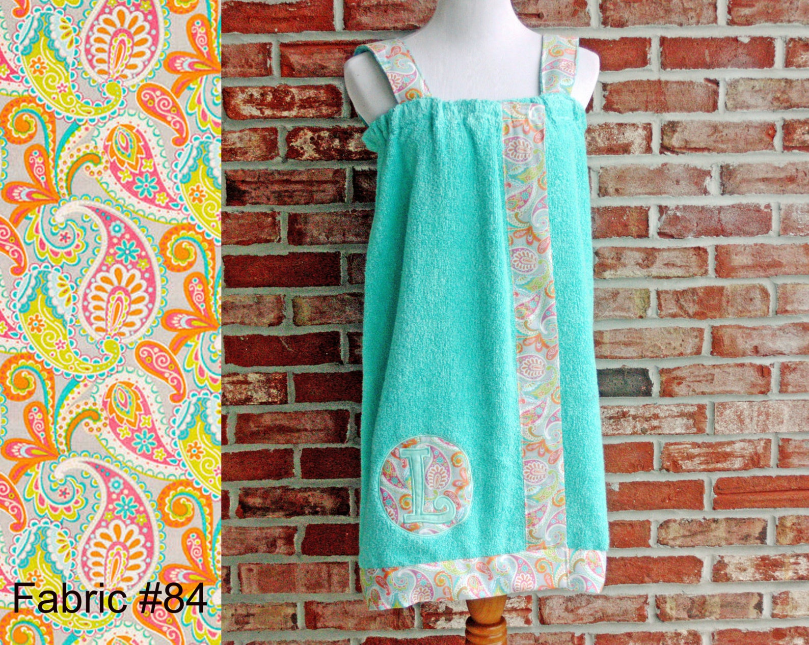 Girls Spa Wrap Girls Shower Wrap Spa Wrap With Straps Girls Etsy