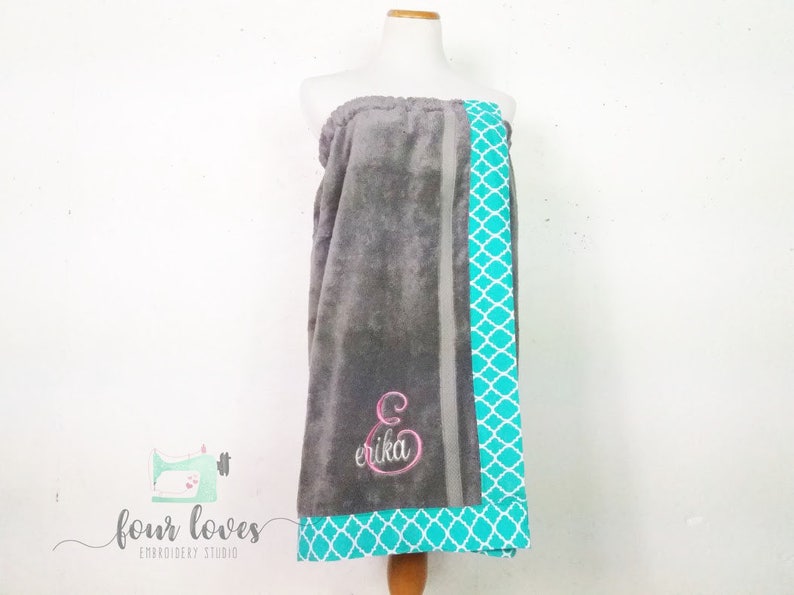 Women's Plus Size Towel Wrap Towel Wrap With Straps Etsy
