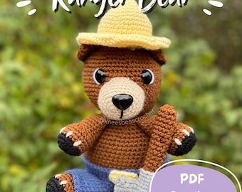 Ranger Bear Crochet Pattern | Woodland Amigurumi (Digital PDF Pattern)