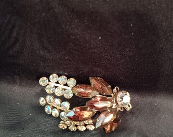 Vintage topaz brooch