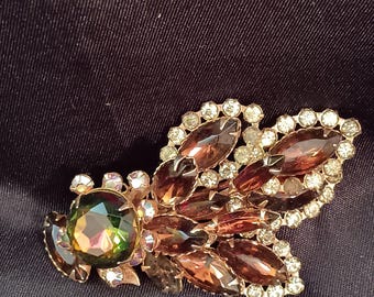 Vintage topaz brooch