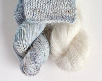 Preorder Seafoam Peyton Sock and KidMoh Silk Lace Cream Pairings