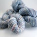 Hand dyed yarn, Watercolor Sky, worsted yarn, Callista,  tencel merino,