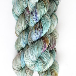 Preorder Seaglass Peyton sock speckled sea shades blue green purple aqua image 2