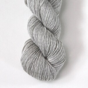 Trina in Stone, baby alpaca, silk, cashmere 3 ply sock, fingering, 437 yds image 6