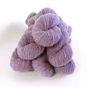 Lavender Heather, 100% Cashmere Yarn  lace weight 55g 448yd