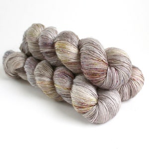 Preorder Fallow Field merino silk 100g 438yd Lilli art yarn hand painted yarn speckles image 2