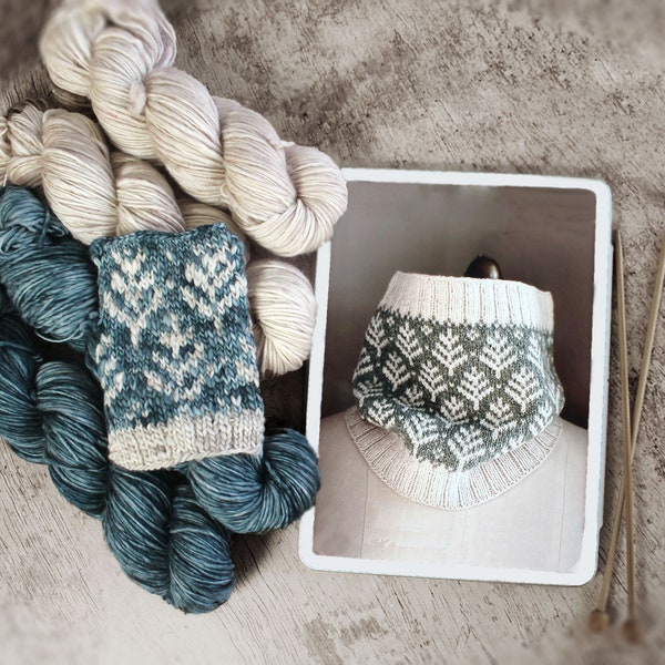PREORDER Warm Sand and Blue Spruce Thick and Thin DK weight