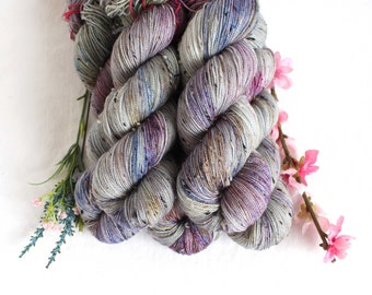 Preorder Field Blooms, Tweedy Sock Yarn, fingering, SW merino, super soft sock