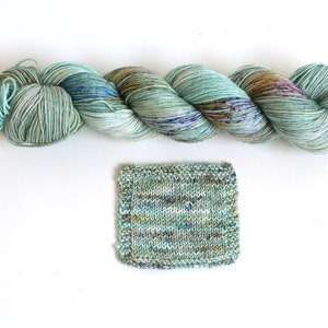 Preorder Seaglass Peyton sock speckled sea shades blue green purple aqua image 3