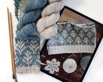 PREORDER Warm Sand and Blue Spruce Light DK weight