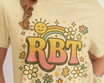 Koszulka Retro RBT Comfort Colors: prezent dla terapeuty ABA