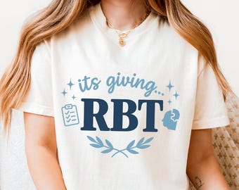 Koszulka terapeutyczna Retro RBT – Komfortowa koszulka unisex – Prezent dla technika ABA – Zarejestrowana odzież technika behawioralnego