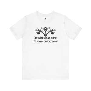 Maglietta unisex con motivazione per l'allenamento, abbigliamento da palestra, maglietta da fitness, maglietta con citazione motivazionale, abbigliamento per fanatici del fitness