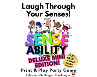 SenseAbility Deluxe Mini Edition Party Game – Fun Card Game, Ridiculous Challenges, Real Laughs