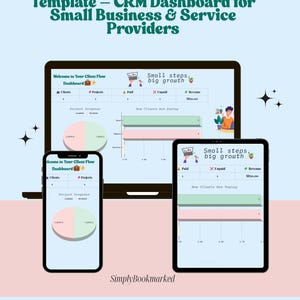 Google Sheets CRM Template Client Tracker Dashboard for Small Business Service Providers